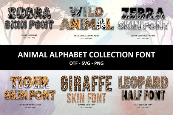 Animal Alphabet Collection: A Wildly Creative Font