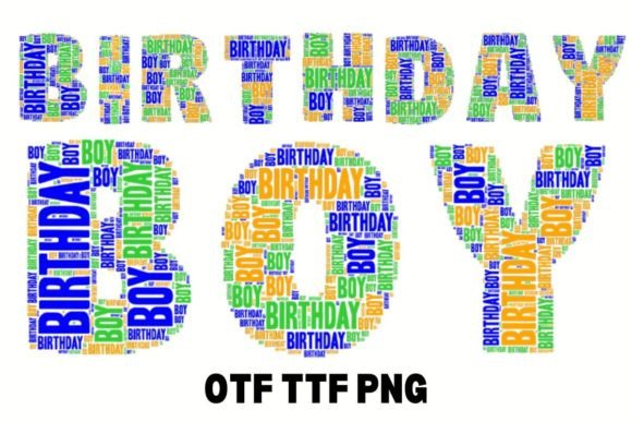 Birthday Boy: The Color Font for Festive Design Projects