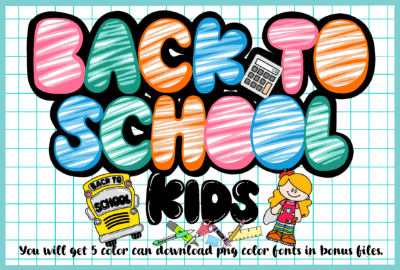 Black to School Kids: A Playful Font for Creative Projects