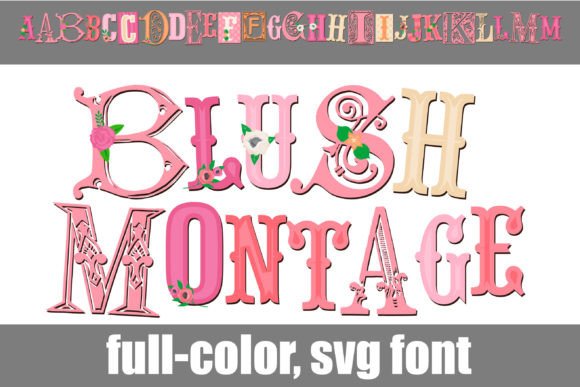 Blush Montage: A Modern Typography Guide for Creatives