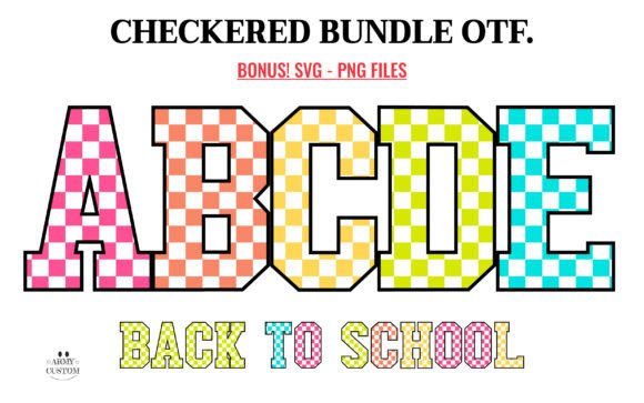 Checkered Back to School Bundle: A Designer's Guide