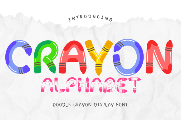 Crayon Alphabet: A Creative Font for Playful Designs