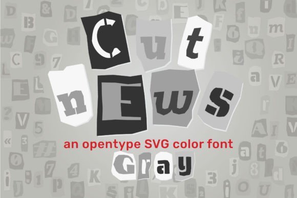 Cut News Gray: A Modern Display Typeface with Editorial Edge