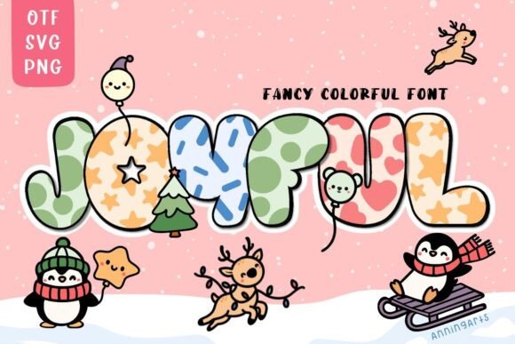 Joyful: The Colorful Christmas Font That Brings Cheer