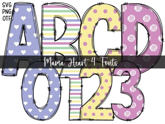 Mama Heart: A Creative Font with Character and Charm