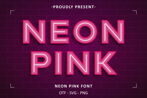Neon Pink: A Font That Glows with Urban Energy