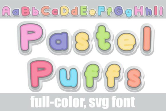 Pastel Puffs: The Ultimate 3D Display Font for Whimsical Branding