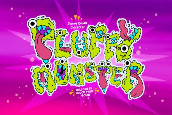 Pluffy Monster: A Playful Font for Spooky Season Projects
