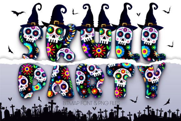 Skull Party: A Playful Take on Halloween Typography