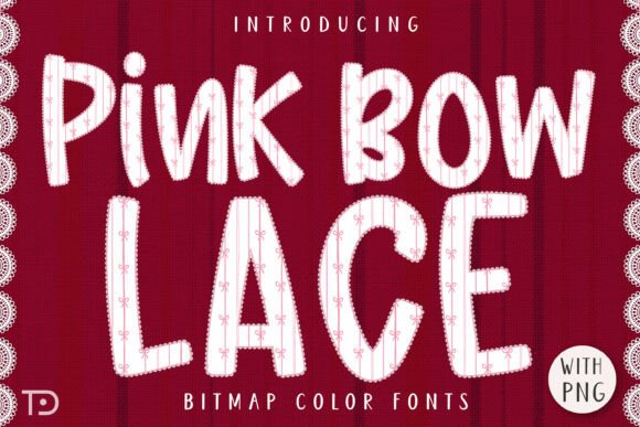The Shabby Chic Appeal of Pink Bow Lace Font