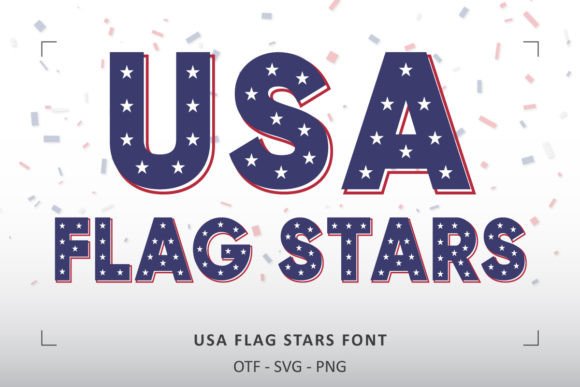 USA Flag Stars: A Font That Captures American Spirit