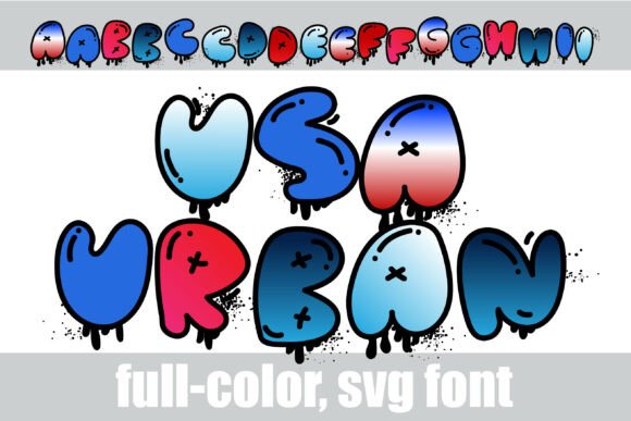 USA Urban Art: The Graffiti Font That Drips with Attitude